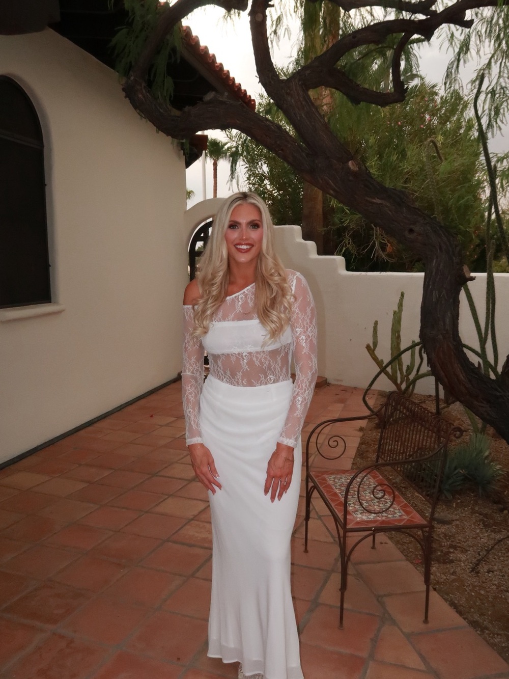 Pepper Mayo Take Your Time White Maxi Dress